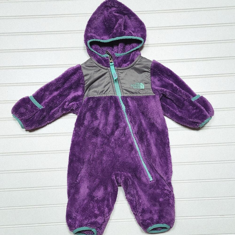 The North Face Infant Oso Fleece One Piece Bunting Size 0-3 Months Purple